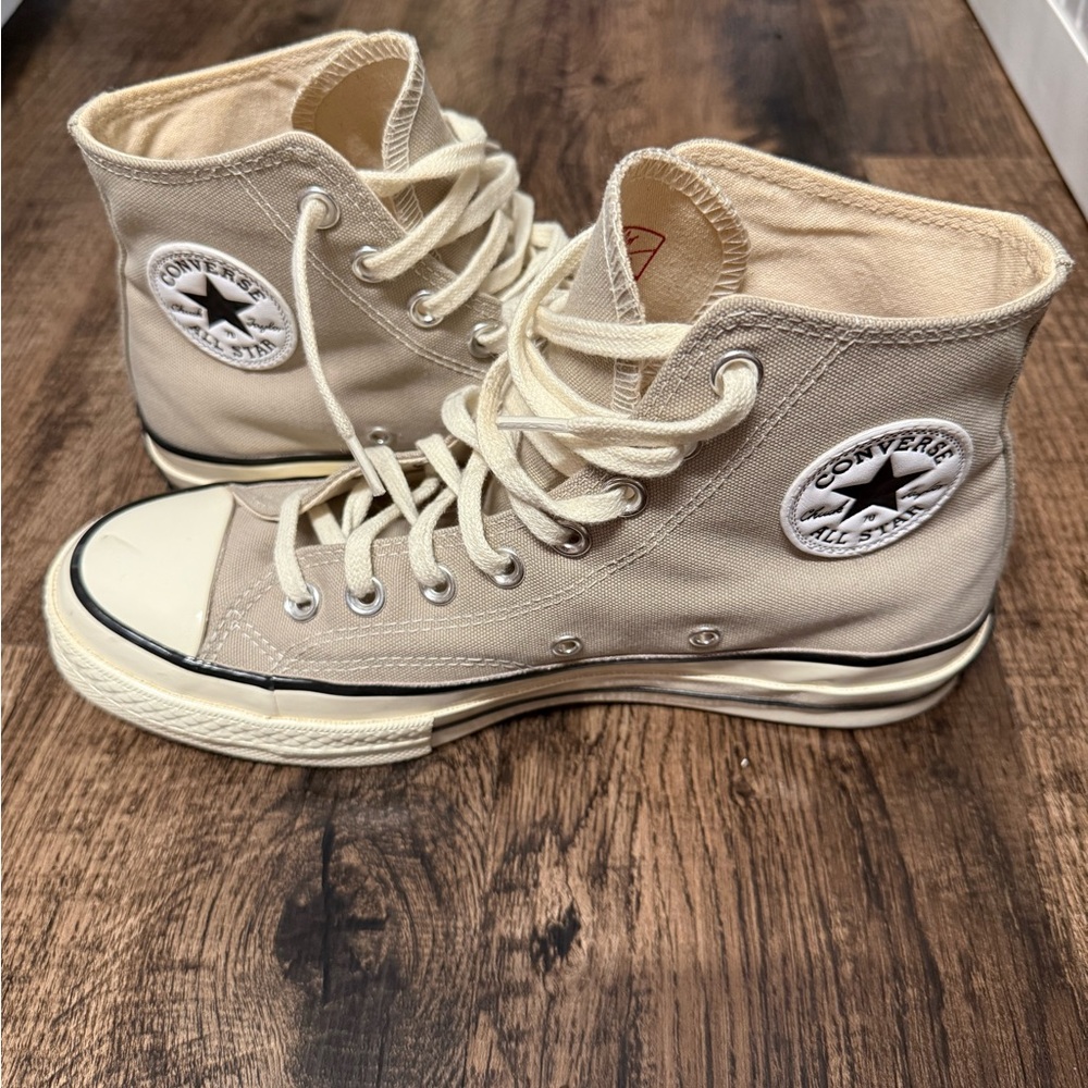Converse High-Tops in Off-White
